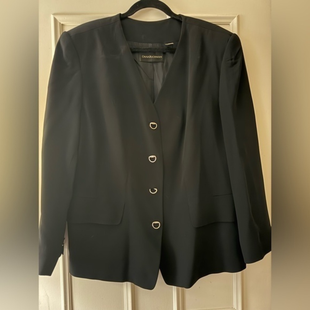 Dana Buchman Elegant Black Blazer Size 18